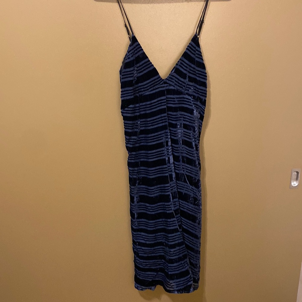 Velvet blue dress